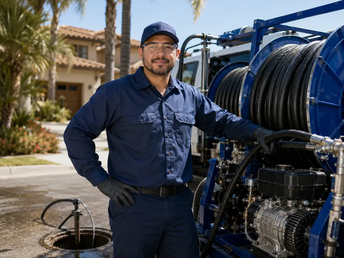Hydro jet sewer cleaning in Toluca Lake