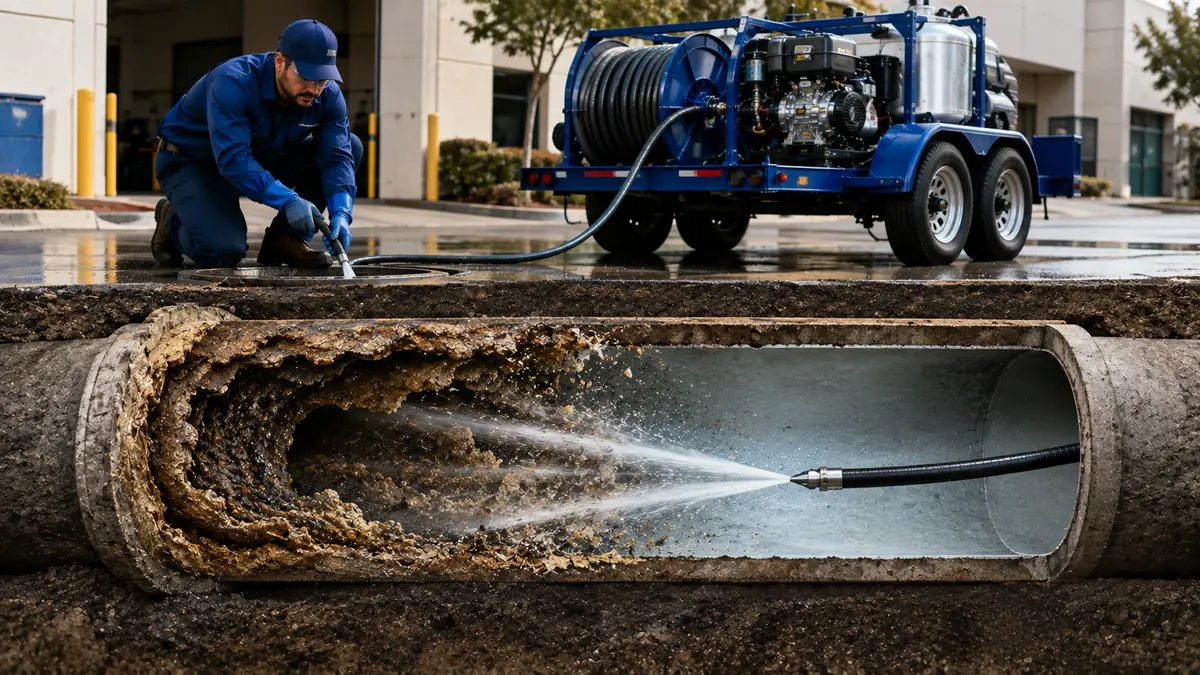 Sewer Pipe Descaling in Toluca Lake